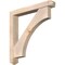 Ekena Millwork Westlake Arts and Crafts Smooth Bracket w/ Offset Brace, Douglas Fir, 5 1/2"W x 38"D x 38"H BKT0604X38X38WTL03SDF - alternate 1